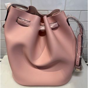 Baby Pink Drawstring Shoulder Bag
